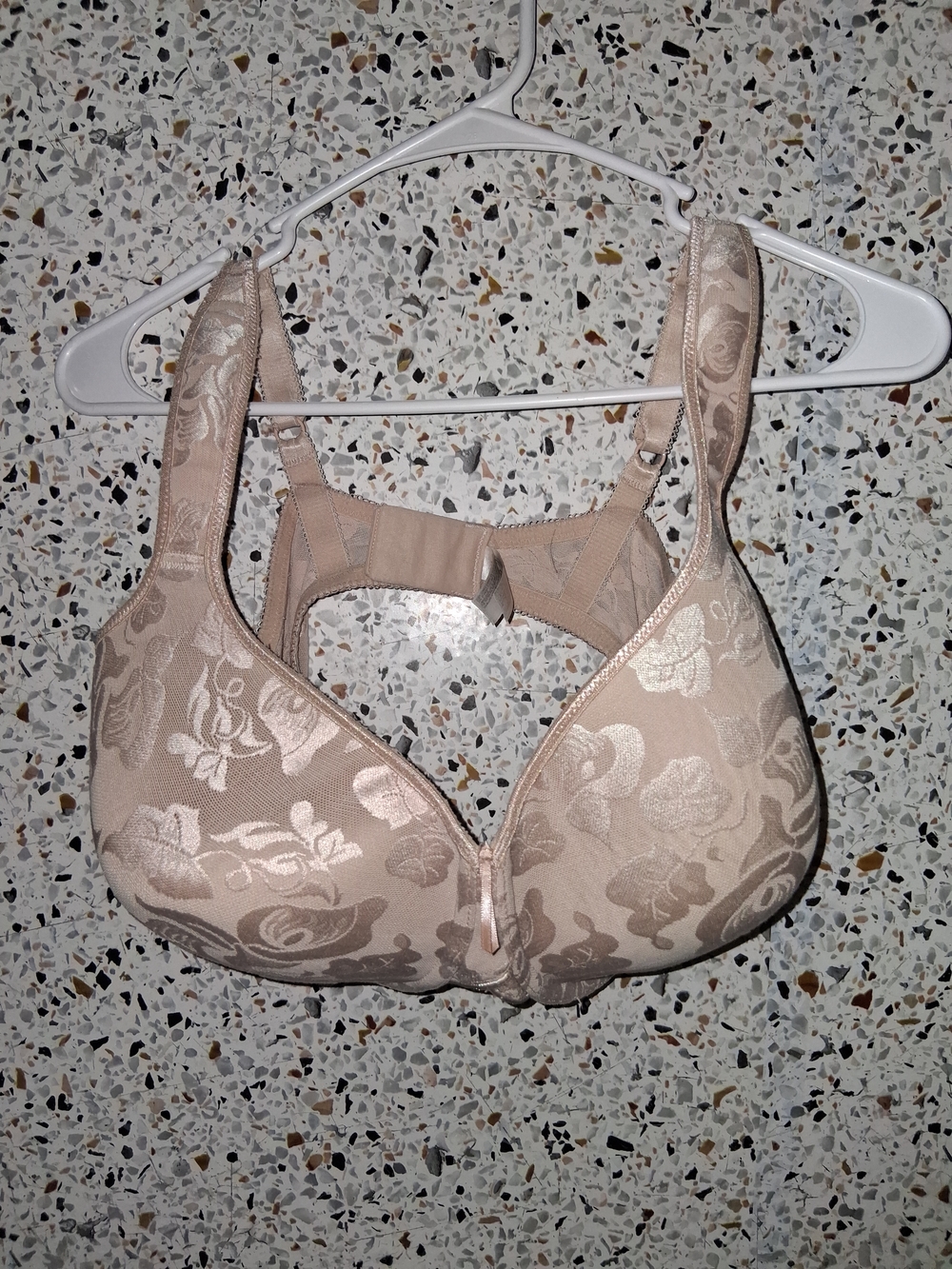 Wacoal Beige Floral Jacquard Full-Coverage Bra